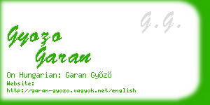gyozo garan business card